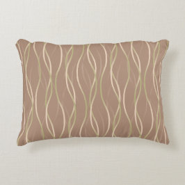 Almofada Decorativa Napolitano Macchiato Pistachio Ribbons e sombra.