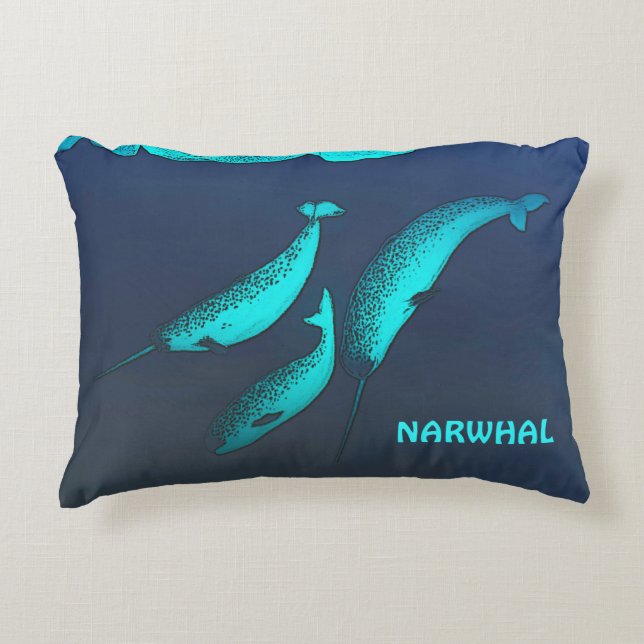 Almofada Decorativa Narwhal (Frente)