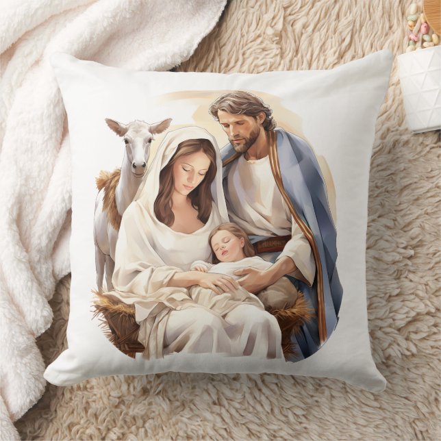 Almofada Decorativa Nascimento Jesus-Cristo (Cobertor)