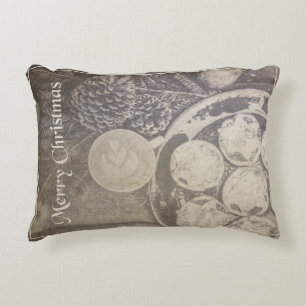 Almofada Decorativa Natais vintages Motif com cookies e café