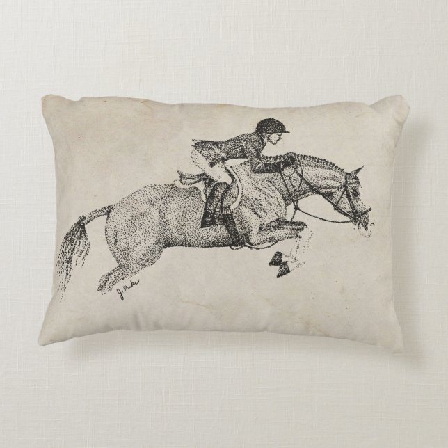 Almofada Decorativa Natal de Trotting Horse (Verso)