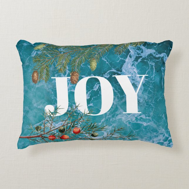 Almofada Decorativa Natal Summer Ocean Beach Joy (Frente)