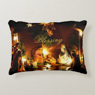 Almofada Decorativa Natividade Cena de Natal Travesseiro