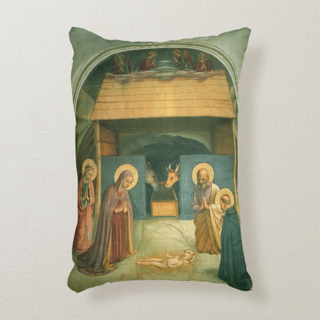 Almofada Decorativa Natividade por Fra Angelico (Frente(Vertical))