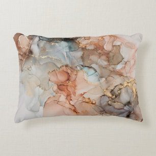 Almofada Decorativa Natural luxury abstract fluid art painting in alco