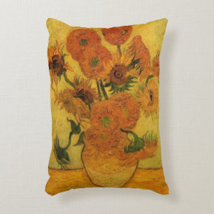 Almofada Decorativa Natureza-morta de Vincent van Gogh Vaso com 15 gir