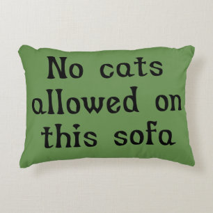 Almofada Decorativa Nenhum Gato Permitido neste Sofá