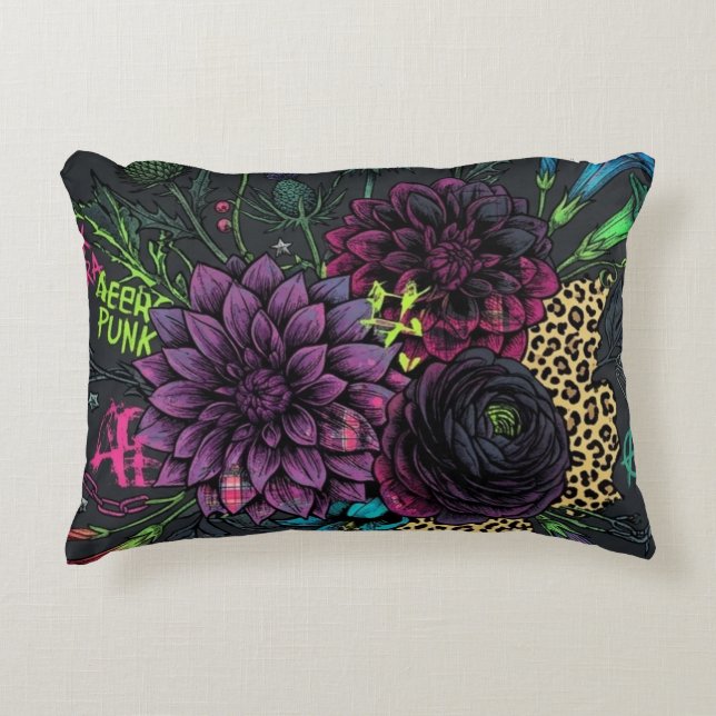 Almofada Decorativa Neo-Grunge beautiful Pillow with Purple (Frente)