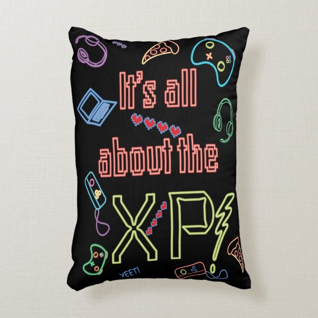 Almofada Decorativa Neon Gamer (Frente(Vertical))