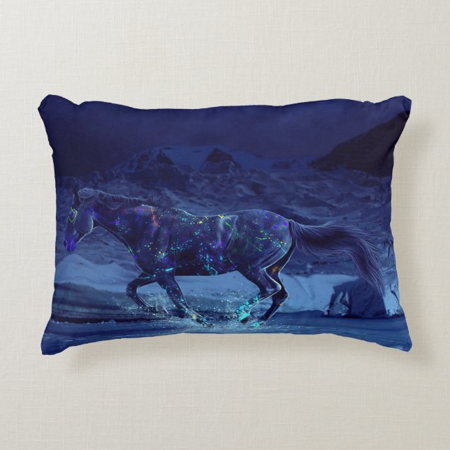 Almofada Decorativa Neon Painted Horse (Frente)