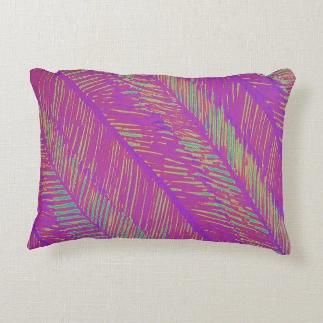 Almofada Decorativa Neon Summer Purple Palms (Verso)