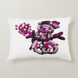 Almofada Decorativa Neve de festa rosa