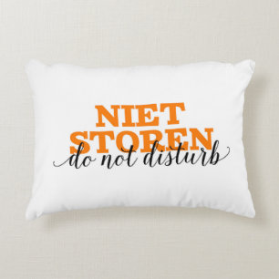 Almofada Decorativa Niet Storen/faz não palavras holandesas do