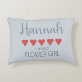 Almofada Decorativa Noiva & Corte de Honra 5 Coração Menina das Flores