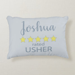 Almofada Decorativa Noiva e Cortejo 5 Estrelas Usher