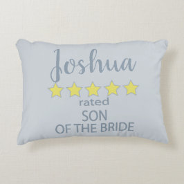 Almofada Decorativa Noiva e Cortejo Nupcial 5 Estrelas Filho da Noiva