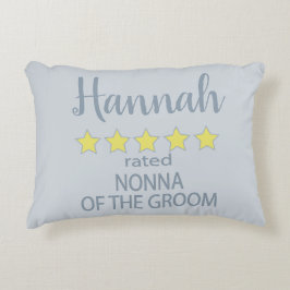 Almofada Decorativa Noiva e Cortejo Nupcial 5 Estrelas Nonna do Noivo