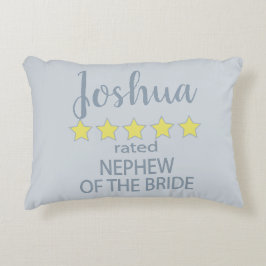Almofada Decorativa Noiva e Cortejo Nupcial 5 Estrelas Sobrinho da Noi