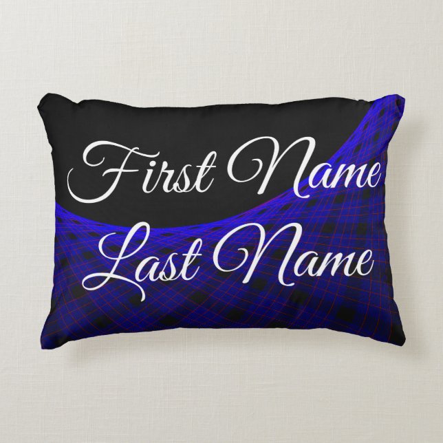 Almofada Decorativa Nome Alterar Espaço Carpete Travesseiro Geométrico (Frente)