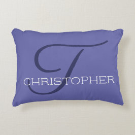 Almofada Decorativa Nome Elegante Caligrafia Inicial Chic