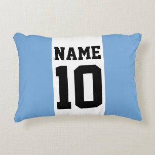 Almofada Decorativa Nome personalizado e número Argentina Sinalizador