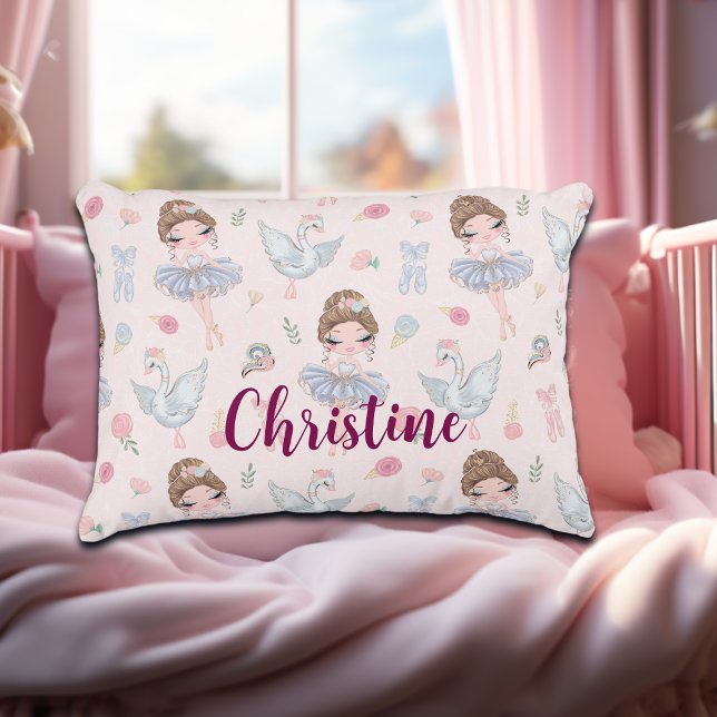 Almofada Decorativa Nome Personalizado Minha Ballerina Doce (Criador carregado)