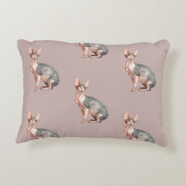 Almofada Decorativa Nome personalizado Sphynx cat hairless
