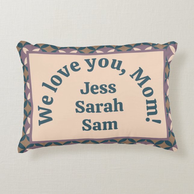 Almofada Decorativa Nós te amamos, mãe! (Frente)