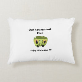 Almofada Decorativa Nosso plano de aposentadoria, aproveite a vida em 