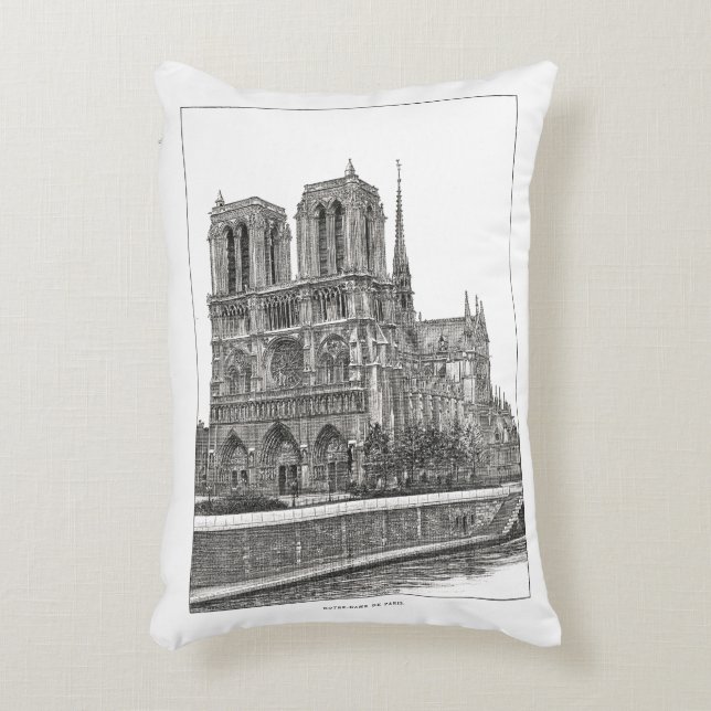 Almofada Decorativa Notre Dame de Paris (Frente(Vertical))