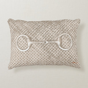 Almofada Decorativa Núcleos De Bits De Cavalo Decoração De Barn Equest