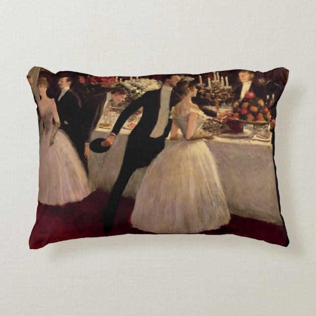 Almofada Decorativa O bufete, 1884 (Frente)