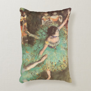 Almofada Decorativa O Dançarino Verde de Edgar Degas, Balé Vintage