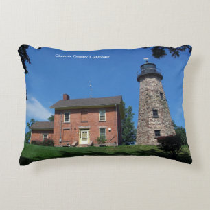 Almofada Decorativa O dobro do farol de Charlotte Genesee tomou