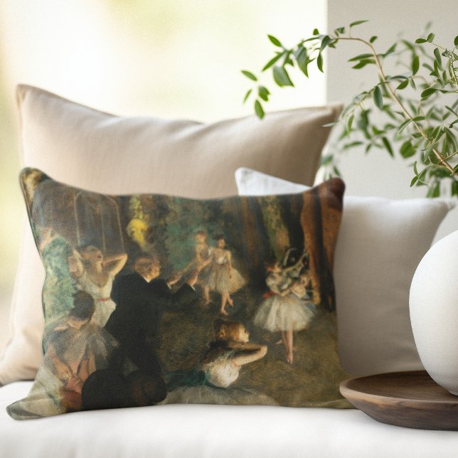 Almofada Decorativa O ensaio do Balé no palco, Degas Art (Criador carregado)