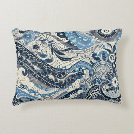 Almofada Decorativa O Home Studio Indigo Bloom