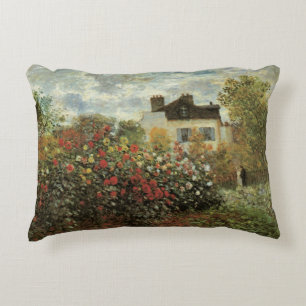 Almofada Decorativa O Jardim de Monet em Argenteuil de Claude Monet