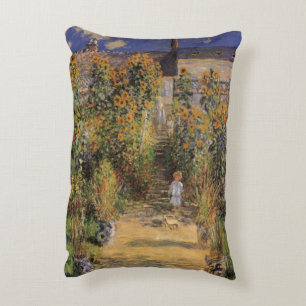 Almofada Decorativa O Jardim do Artista em Vetheuil por Claude Monet