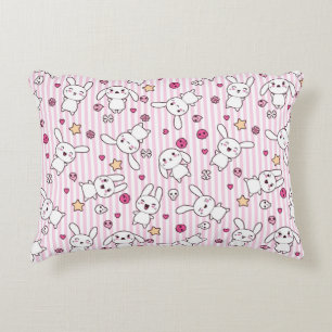 Almofada Decorativa o kawaii listra o teste padrão