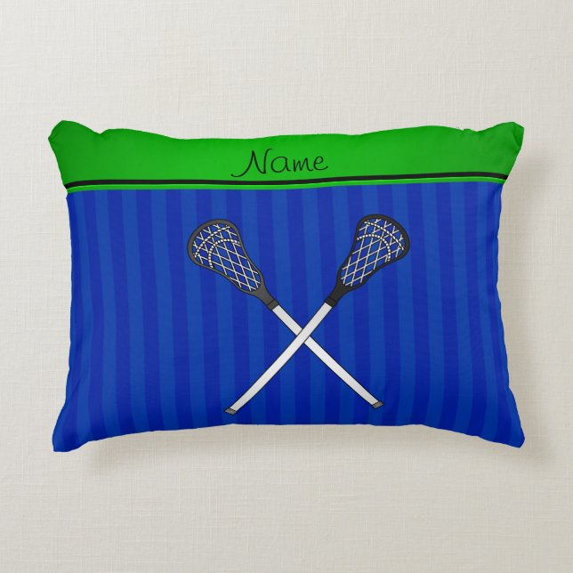 Almofada Decorativa O lacrosse conhecido personalizado cola listras (Frente)