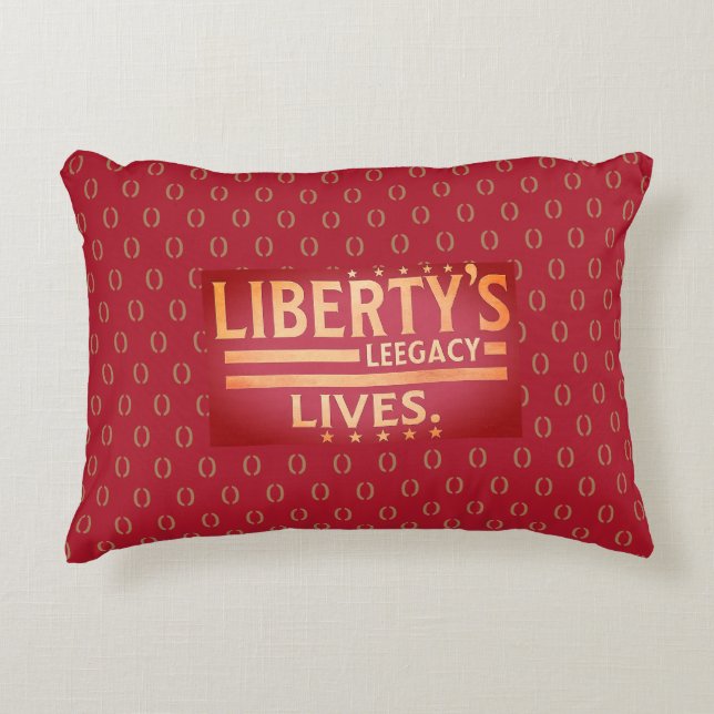 Almofada Decorativa O Legado da Liberdade Vive. (Frente)