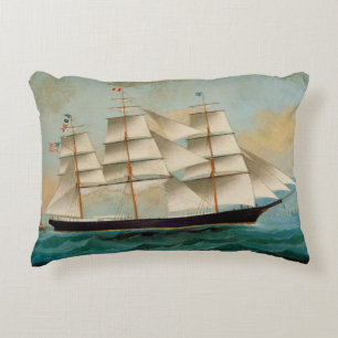 Almofada Decorativa O navio Fleetwing, baía de Hong Kong