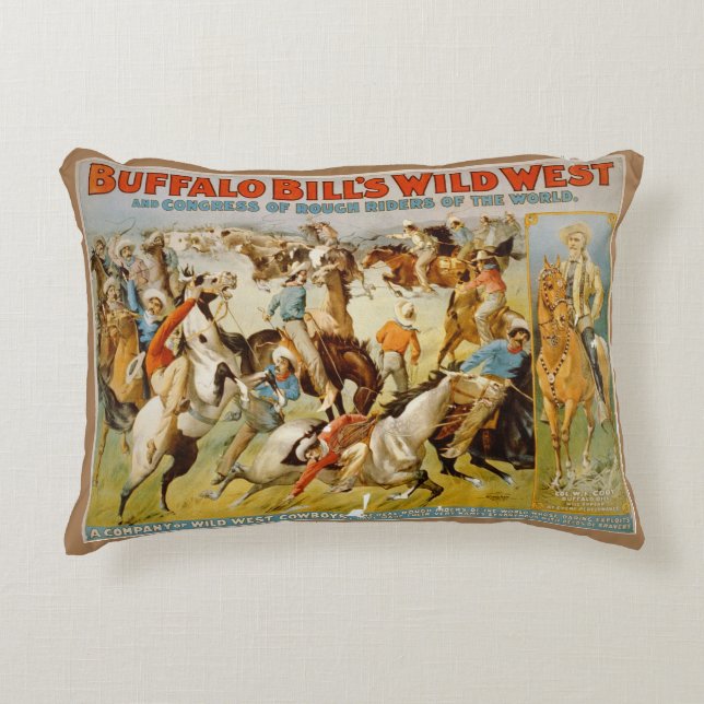 Almofada Decorativa O Oeste Selvagem de Buffalo Bill (Frente)