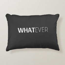ALMOFADA DECORATIVA "O QUE QUER" PRETO