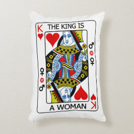 Almofada Decorativa O Rei é uma Mulher