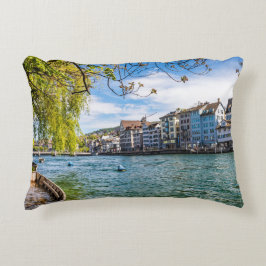 Almofada Decorativa O rio Limmat, Zurique