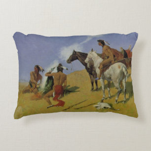 Almofada Decorativa O Sinal De Fumaça Remington Fine Art