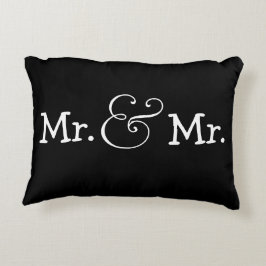 Almofada Decorativa O Sr. e o Sr. Dois Gay de Casamento do Groom.