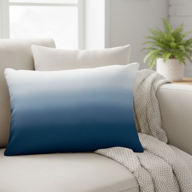 Almofada Decorativa Ocean Blue Gradient Decorative Pillow - Cafécore (Criador carregado)