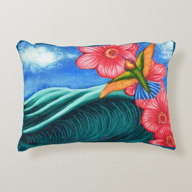 Almofada Decorativa Oceano Hummingbird (Frente)